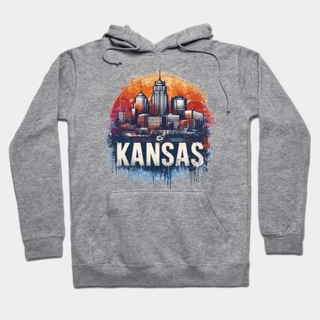 Kansas City Hoodie by Vehicles-Art